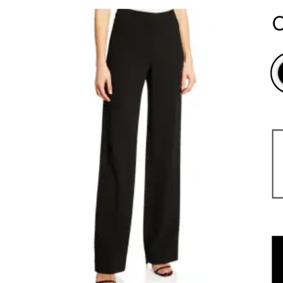 ST JOHN knit black trousers imported fabric 16 680$ evening formal fall pant - Picture 1 of 8
